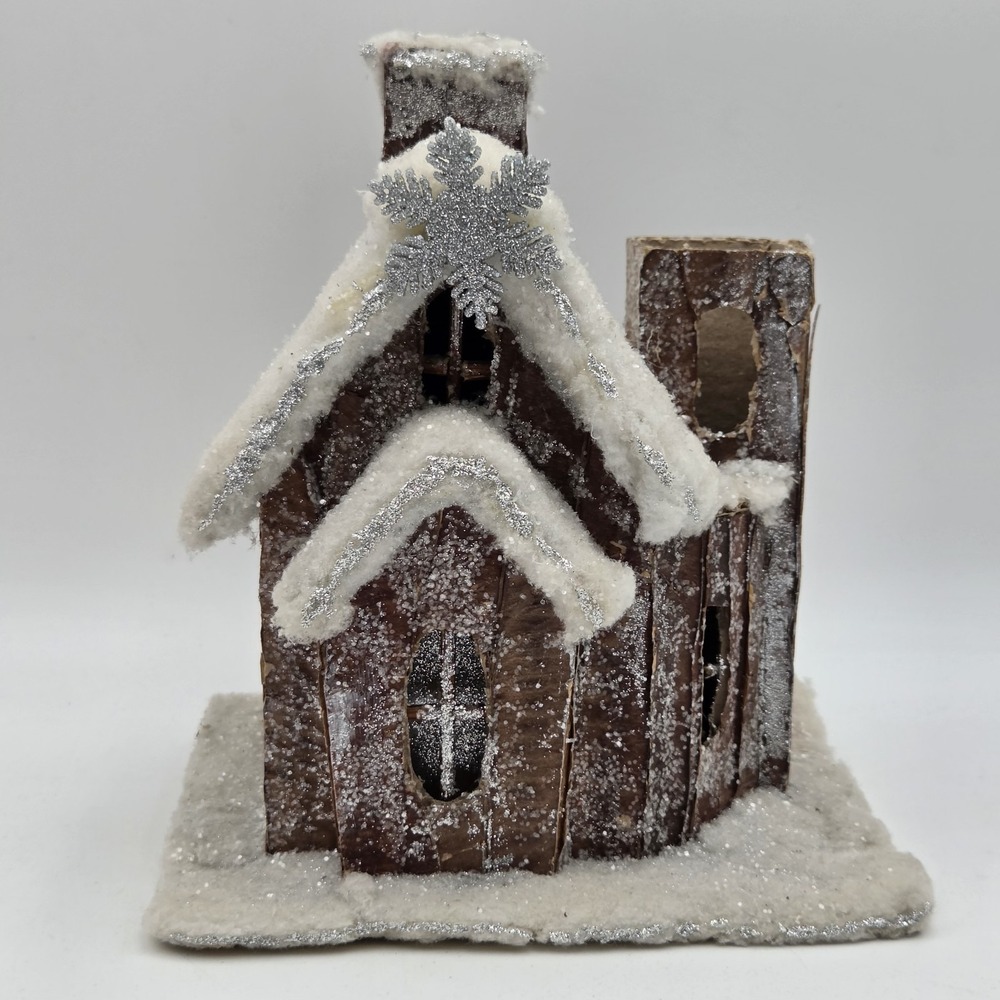 Vintage Handmade Rustic Cottage Holiday House Carboard